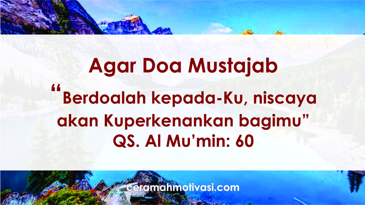 Agar-doa-mustajab – Ceramahmotivasi.com