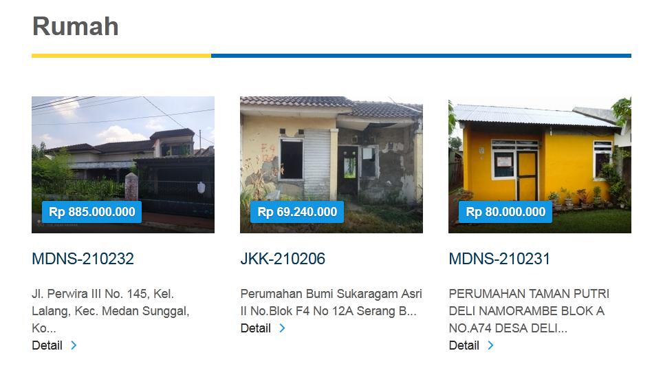 Website Rumah Murah BTN 